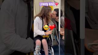 Lovely kiss❣️ 328 love trendingshorts funny duet kissing funnyshorts funnyvideos shorts [upl. by Kreda64]