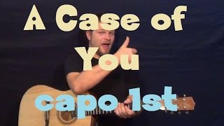 A Case of You Joni MitchellJames Wolpert Guitar Lesson with Licks in TAB [upl. by Kcim]