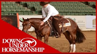 Hez The Kats Meow 2015 Tulsa Reining Classic Open Futurity  Downunder Horsemanship [upl. by Mandell]