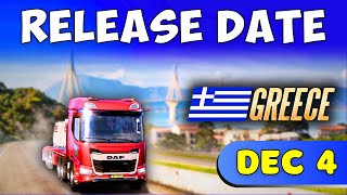 ETS2 Greece Map DLC  RELEASE DATE Officially Announced [upl. by Otrevogir69]