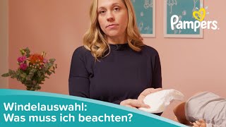 Das solltest du bei der Windelauswahl für Neugeborene beachten  Pampers Experten Service [upl. by Sacul]