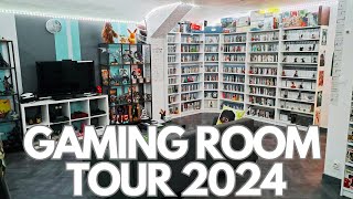 TOUTE MA COLLECTION JEUX VIDEO 2024  GAMING ROOM TOUR [upl. by Cordie]