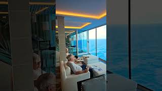 The best view on Celebrity Beyond is from the Retreat Lounge cap10benthecruisekid [upl. by Kobe190]