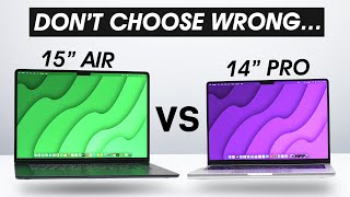 15quot MacBook Air vs 14quot Pro Comparison  BIG Difference [upl. by Kamerman]