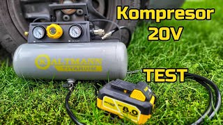 Kompresor 20V Kaltmann Tiatanium KTIKOM20V  TEST [upl. by Stoneham]