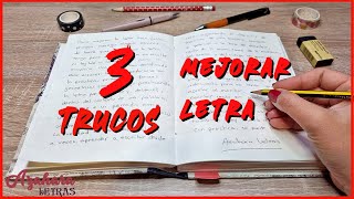 ⬆️ ✍️ 3 TRUCOS para MEJORAR la LETRA [upl. by Medora721]