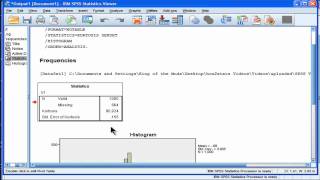 Kurtosis  SPSS part 1 [upl. by Notnilc]