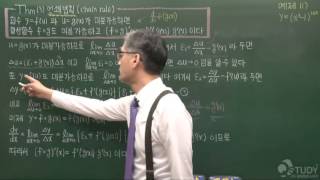 미분적분학  합성함수의 미분법 대학미적분학 calculus 1 [upl. by Ailalue]