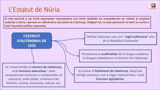 LA SEGONA REPÚBLICA  Capítol III Catalunya republicana [upl. by Aital937]