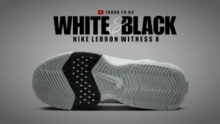 Nike Lebron Witness 8 WHITE AND BLACK 2023 OFFICIAL LOOK AND PRICE [upl. by Geehan]