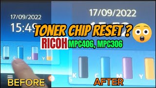 HOW TO RESET THE TONER CHIP GRAPH  RICOH MPC406 MPC306 MPC307 [upl. by Ahsemak774]