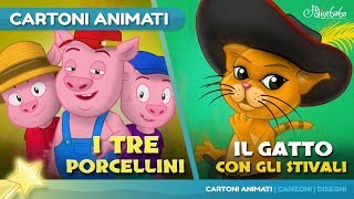 I Tre Porcellini storie per bambini  Cartoni animati [upl. by Dronski]