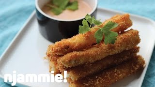 Gefrituurde Asperges Recept  njammie [upl. by Croix]