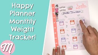 How To Make A Happy Planner Weight Loss Tracker For 2019 [upl. by Schenck408]