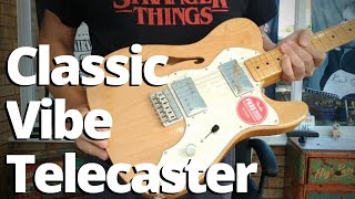 Squier Classic Vibe 70s Telecaster Thinline Review [upl. by Maxima]