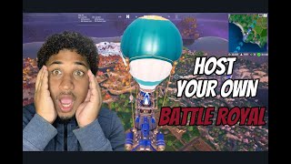 How to host a battle royale in fortnite WITHOUT a Creator code [upl. by Akitan]