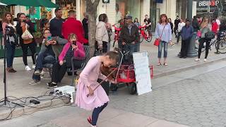 Rockabye feat Sean Paul amp AnneMarie  Karolina Protsenko Violin Street Performance [upl. by Annitsirhc]