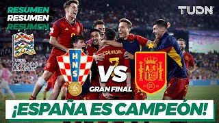 Highlights  Croatia vs Spain  UEFA Nations League  Final  TUDN [upl. by Froh782]