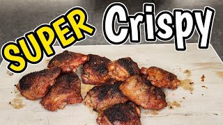 Super Crispy Chicken THIGHS On The Weber Kettle Grill Charcoal BBQ [upl. by Anert]