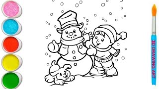 Christmas 🧑‍🎄⛄🌧️ Drawing Painting Colouring For Kids Toddlers Lets Draw Toddlers [upl. by Theresina]