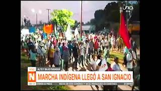 23102024 MARCHA INDÍGENA DE ALTO Y BAJO PARAGUÁ LLEGÓ A SAN IGNACIO DE VELASCO UNO [upl. by Wes124]