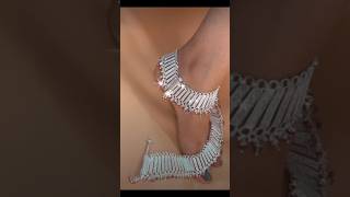 Payal ka design dikhaolatest silver anklets designs payal anklets trending [upl. by Janna208]