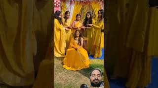 ♥️♥️♥️ haldi song dance wedding haldicermony mehndi haldi bride haldiceremoney 👍👍👍🌹🌹🌹🌹 [upl. by Boyce]