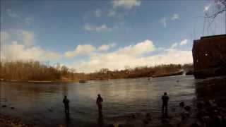 Berrien Springs Dam Fishing Timelapse [upl. by Benjamen]