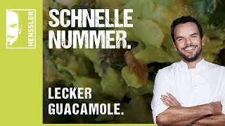 Schnelles GuacamoleRezept auf lecker von Steffen Henssler [upl. by Nnail]