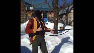 Shooting the Mk II 1888 577 450 Martini Henry with homemade foil cartridge [upl. by Hildagard988]