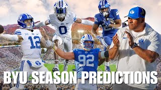 BYU Football 2024 Season Schedule Predictions  Predicting Record  Big 12 [upl. by Sansbury]