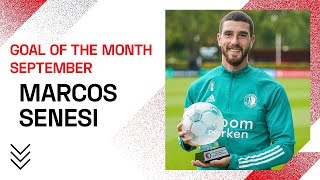 🥁 And the award goes to MARCOS SENESI surprise 🤪  Proud winner Goal of the Month september 🏆 [upl. by Aowda436]