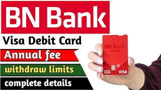 BN Bank Norway Visa Debit Card Details  BN bank Visa Card Annual  Payment Guide [upl. by Dorcus644]