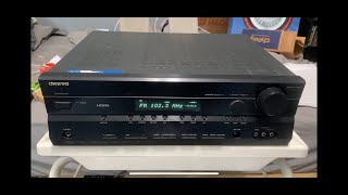 Onkyo HTR550 Receiver Demo [upl. by Iona594]