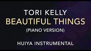 Instrumentalkaraoke Tori Kelly  Beautiful Things Piano ver Lyrics [upl. by Clemmy]