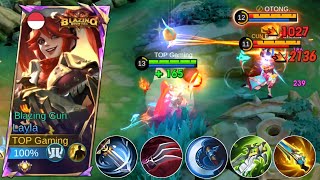 THIS LAYLA 1 HIT BUILD 2024 IS BROKEN😱 auto win streak  MLBB [upl. by Adnolor427]