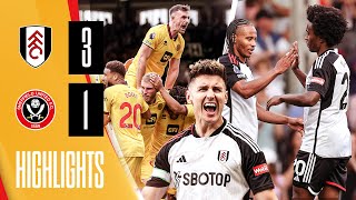 Fulham 31 Sheffield United  Premier League highlights [upl. by Vida184]