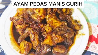 cara membuat ayam pedas manis gurih Haikalkitchen OlahanAyam [upl. by Belamy]