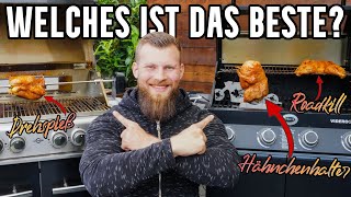 Ultimativer Test 3 GRILLHÄHNCHEN REZEPTE im Vergleich  Bierdose VS Drehspieß VS Roadkill Chicken [upl. by Torp]