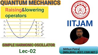 SHO  Lec02  Lowering and Raising operator  IIT JAM  CSIRNET GATE TIFR  Examination [upl. by Nnainot938]