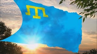 Flag and anthem of the Crimean Tatars with subtitles [upl. by Atima]