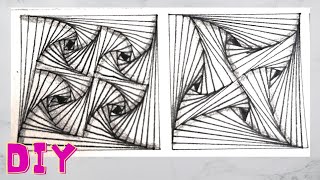 Rysunki Abstrakcyjne Relaksacyjne  DIY Tutorial  Abstract Relaxing Drawings [upl. by Aland]