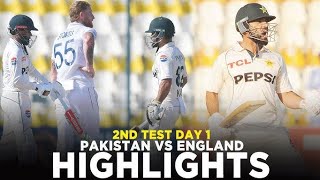 PAK vs ENG 2nd Test Day 1 Highlights Babar Azams Replacement Kamran Ghulam Slams Ton On Test Debut [upl. by Weihs]