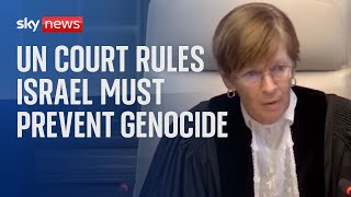 ICJ demands Israel takes measures to prevent acts of genocide in Gaza  IsraelHamas war [upl. by Dleifyar]