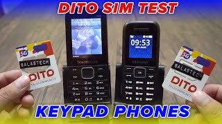 DITO SIM TEST IN KEYPAD PHONES STARMOBILE AND SAMSUNG [upl. by Eibba]