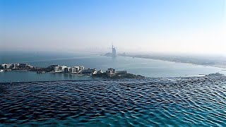 Aura SkyPool World’s highest 360° infinity pool in Dubai [upl. by Nosittam]