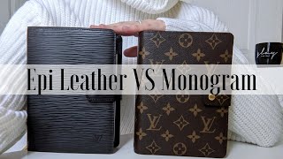 Louis Vuitton Agenda Comparison  Epi Leather VS Monogram Planners [upl. by Edaw]