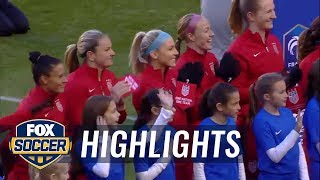 USA vs England  2017 SheBelieves Cup Highlights  FOX SOCCER [upl. by Eniamahs]