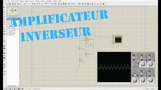 Tp électrique Bac Technique  Amplificateur Inverseur Simulation ISIS [upl. by Enahsed]