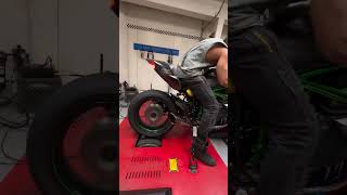 Kawasaki NINJA H2R On Dyno 😈shorts ninja kawasaki h2r viral dream bike trending ytshorts [upl. by Ailero666]